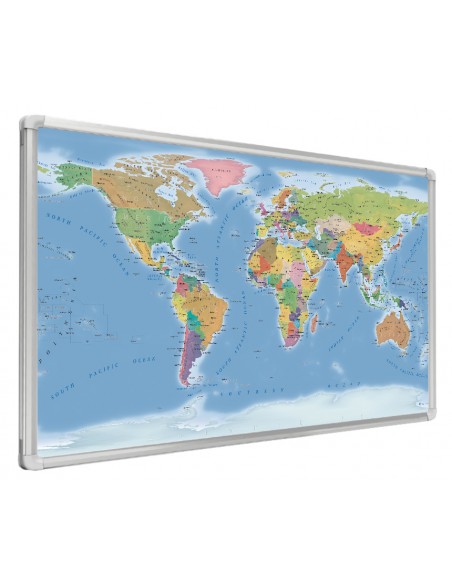 Mappa del Mondo Politica MAGNETICA - 100 x 50 cm