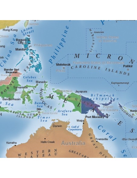 Mappa del Mondo Politica MAGNETICA - 100 x 50 cm