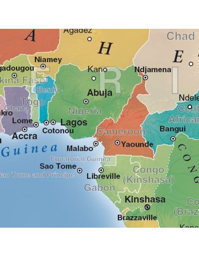 Mappa del Mondo Politica MAGNETICA - 100 x 50 cm