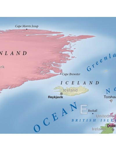 Mappa del Mondo Politica MAGNETICA - 100 x 50 cm