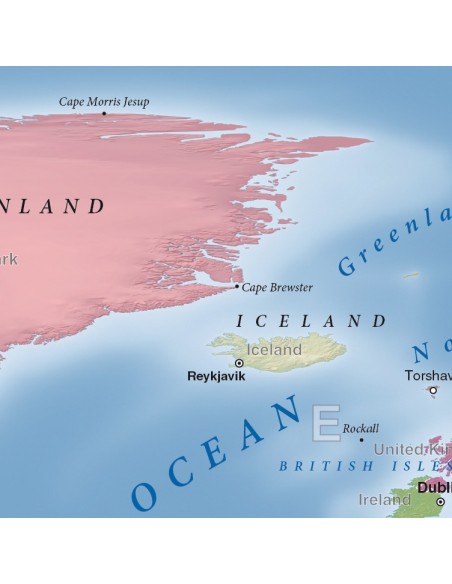 Mappa del Mondo Politica MAGNETICA - 100 x 50 cm