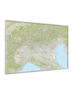 Mappa del Nord Italia Magnetica 180x120 cm