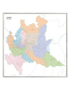 Mappa dei comuni della Lombardia MAGNETICA