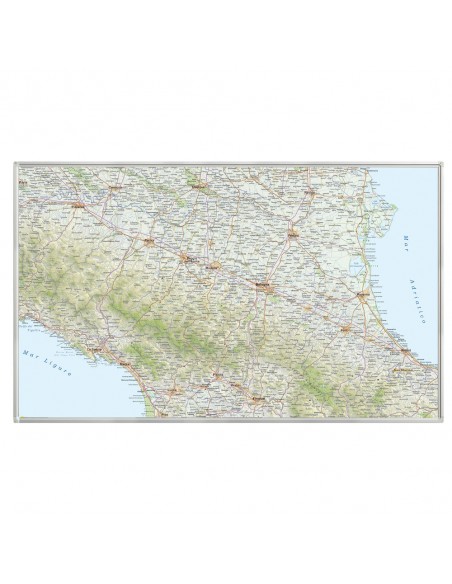Mappa dell'Emilia-Romagna MAGNETICA 100x165 cm