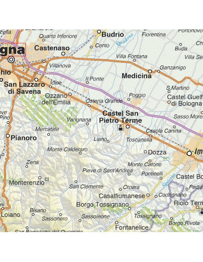 Mappa dell'Emilia-Romagna MAGNETICA 100x165 cm