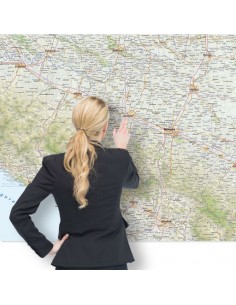 Mappa dell'Emilia-Romagna MAGNETICA 100x165 cm 2