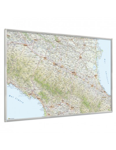Mappa dell'Emilia-Romagna MAGNETICA 100x165 cm