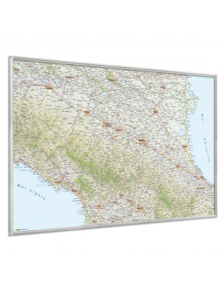 Mappa dell'Emilia-Romagna MAGNETICA 100x165 cm