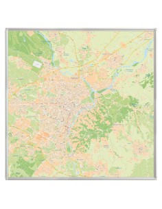 Mappa di Torino MAGNETICA 120x120 cm