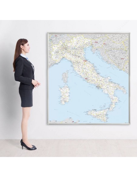 Mappa Italia MAGNETICA - 100x120 cm