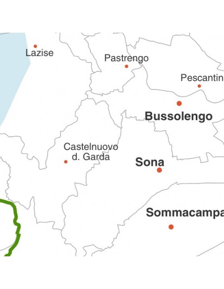 Mappa dei comuni del Triveneto jpg