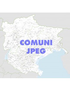 Mappa dei comuni del Triveneto jpg