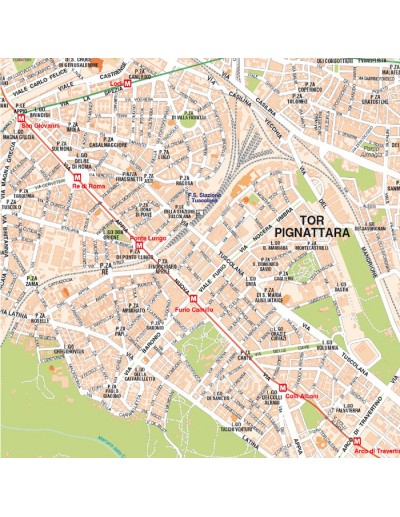 Mappa di Roma GRA - Banner PVC 200x200 cm