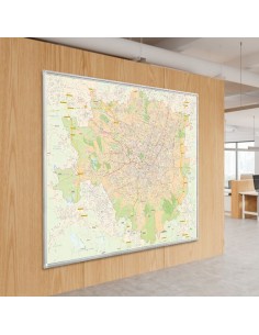 Mappa dei CAP di Milano MAGNETICA e SCRIVIBILE 140x120 cm 2