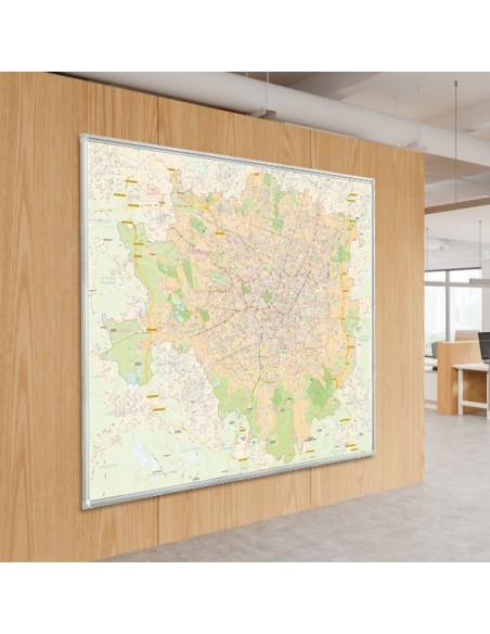 Mappa dei CAP di Milano MAGNETICA e SCRIVIBILE 140x120 cm