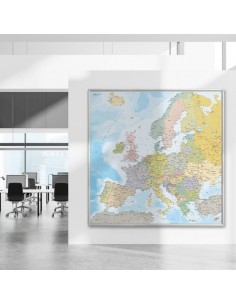Mappa dell'Europa Stradale MAGNETICA 120x120 cm 2