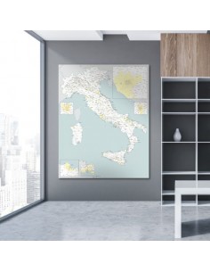 Mappa dell'Italia Amministrativa - PANNELLO 120x150 2