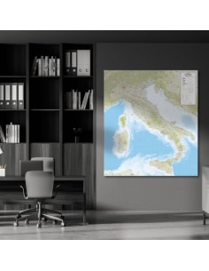 Mappa dell'Italia Stradale - PANNELLO 120x135 cm 2