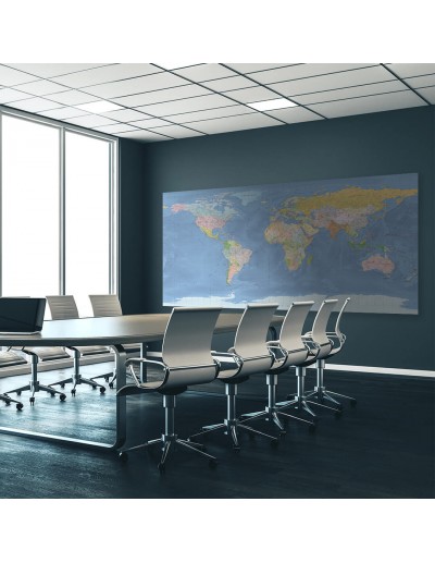 Mappa del Mondo (Natural) - PANNELLO 200 x 100 cm