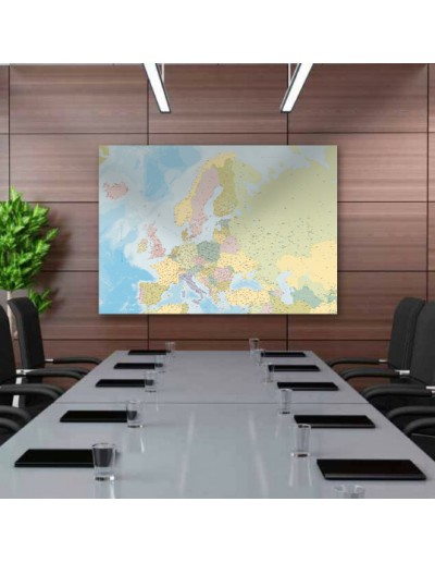 Mappa dell'Europa con CAP 170x120 cm