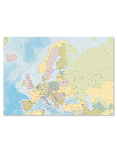 Mappa dell'Europa con CAP 170x120 cm