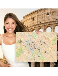 Mappa di Roma su Block Notes A3