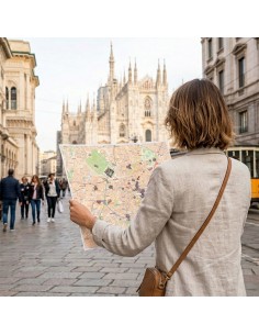 Mappa di Milano su Block Notes A3