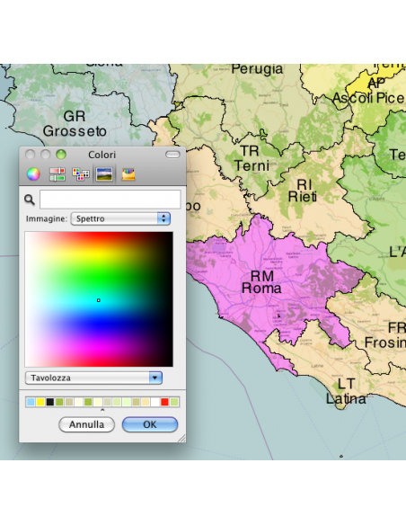 Mappa delle Province d'Italia PowerPoint