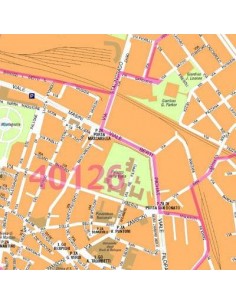 Mappa di Bologna centro jpg 1:10.000 con CAP