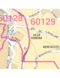 Mappa di Ancona jpg 1:100.000 con CAP