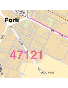 Mappa di Forli_ jpg 1:100.000 con CAP