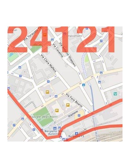 Mappa dei cap di Bergamo jpg