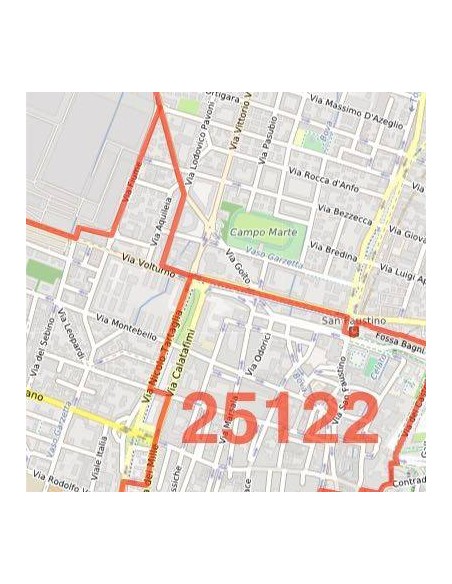 Mappa dei cap di Brescia jpg