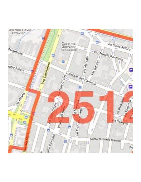 Mappa dei cap di Brescia jpg