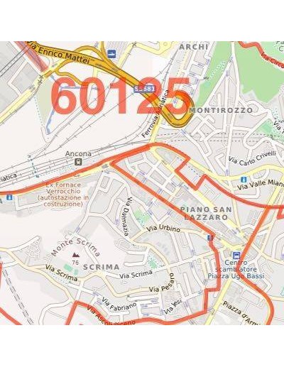 Mappa dei cap di Ancona jpg