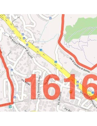 Mappa dei cap di Genova jpg