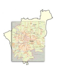 Mappa di Verona jpg 1:100.000 con CAP 2