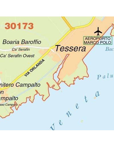 Mappa di Napoli jpg 1:100.000 con CAP