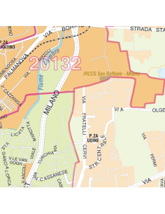 Mappa dei CAP di Roma comune jpeg 1:100.000 2