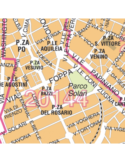 Mappa dei CAP di Roma comune jpeg 1:100.000