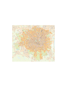 Mappa di Milano jpg 1:35.000 con CAP
