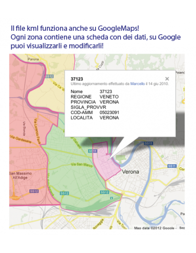 Mappe dei CAP delle 41 città KML