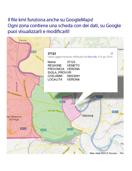 Mappe dei CAP delle 41 città KML