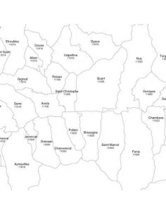 Mappa dei comuni e CAP della Valle d'Aosta jpg 2