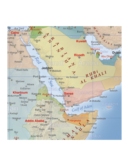 Mappa del Mondo MAGNETICA - 200 x 100 cm