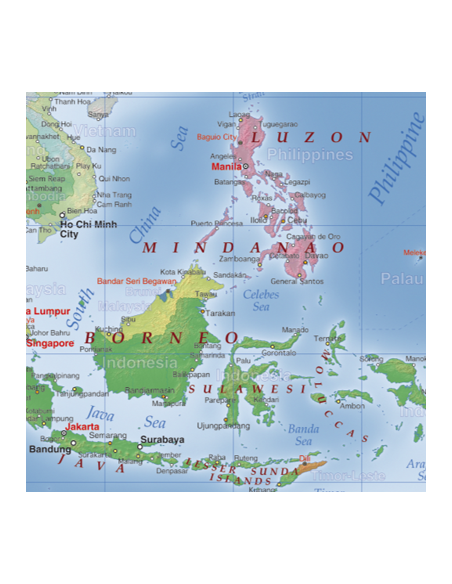 Mappa del Mondo MAGNETICA - 200 x 100 cm