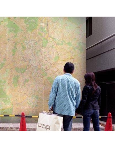 Mappa dei CAP di Roma GRA - Poster 150x150 cm