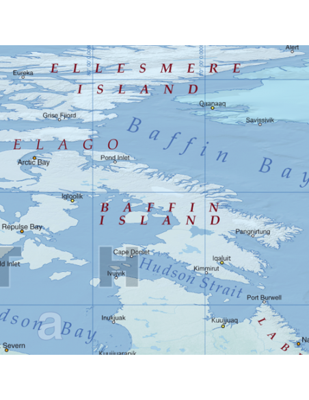 Mappa del Mondo (Natural) - PANNELLO 200 x 100 cm