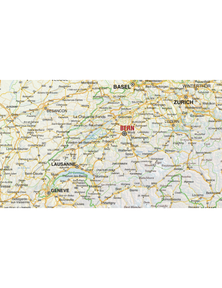 Mappa dell'Europa Stradale - PANNELLO 300x170 cm