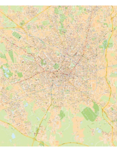 Mappa di Milano - PANNELLO 100x120 cm 2